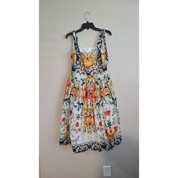 Antonio Melani Kelsey Poplin Dress in Tiger Lily NWT Size 6 - Picture 10 of 10